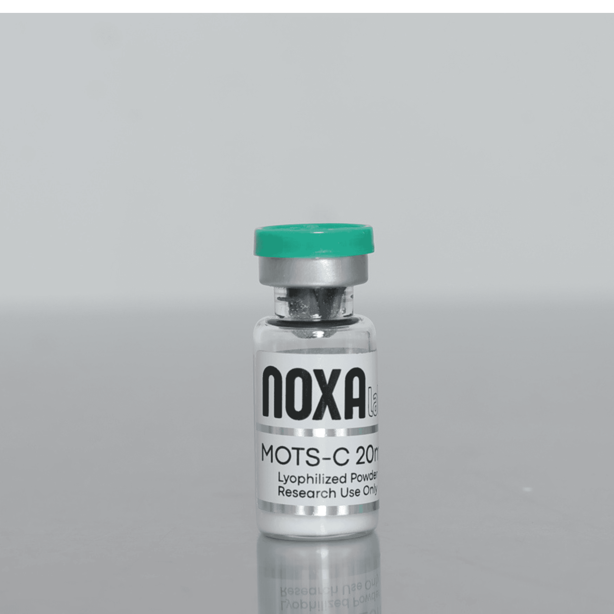 MOTS-C Noxa Labs lyophilized powder vial for research and development.