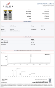 MOTS-C MOTS-C 20mg | Lot HP-260104-01 | Purity & Net | 06:8:26